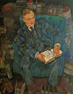 dipinto di Egon Schiele dal titolo Dr. Hugo Koller